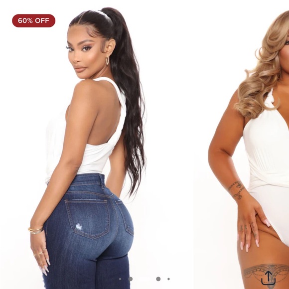 3 for $10 Knot Your Only One Bodysuit Brown NWT Fashion Nova XL - Picture 5 of 5